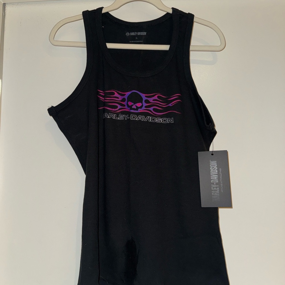 Harley-Davidson Skull Flame Tank Top XL NWT